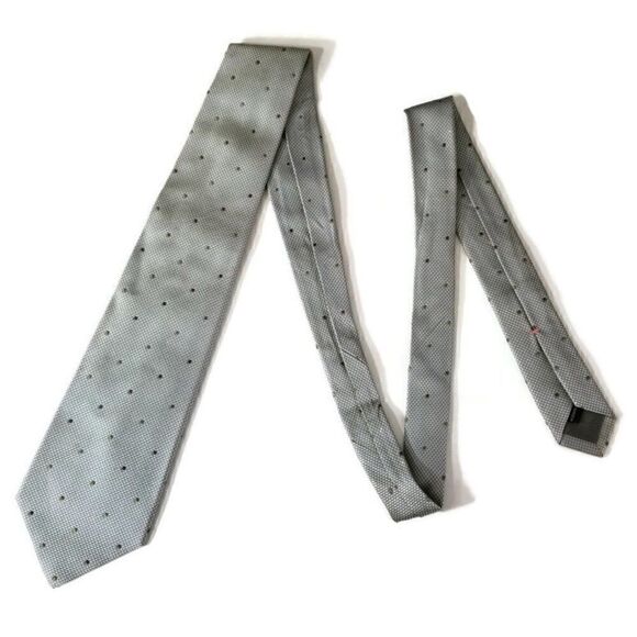 Borrelli Napoli Mens Luxury 7 Fold Gray Yellow Silk Made in Italy Neck Tie - Picture 3 of 10